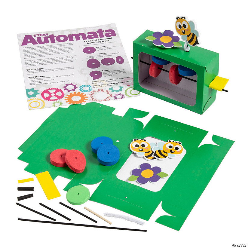 STEM Bee & Flower Automata Learning Activities - Makes 12 Image