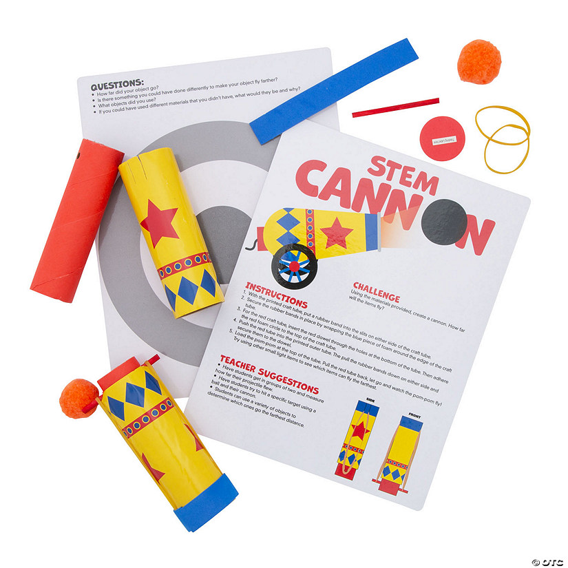 STEM Cannon Activity Learning Challenge Craft Kit - Makes 12 Image