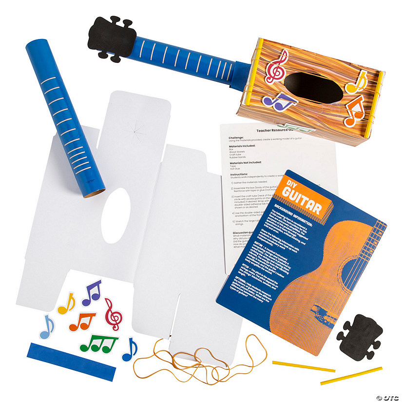 STEM DIY Guitar Educational Craft Kit - Makes 12 Image