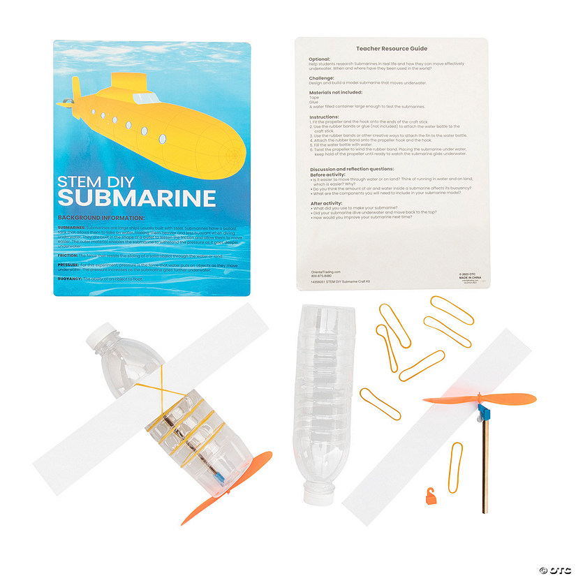 STEM DIY Submarine Activity Learning Challenge Craft Kit - Makes 12 Image