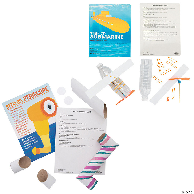 STEM DIY Submarine & Periscope Learning Activities Kit for 12 Image