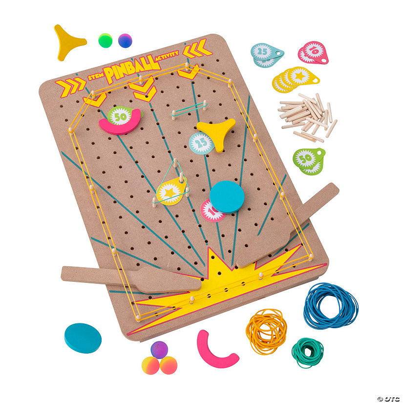 STEM Pinball Activity Learning Challenge Craft Kit - Makes 1 Image