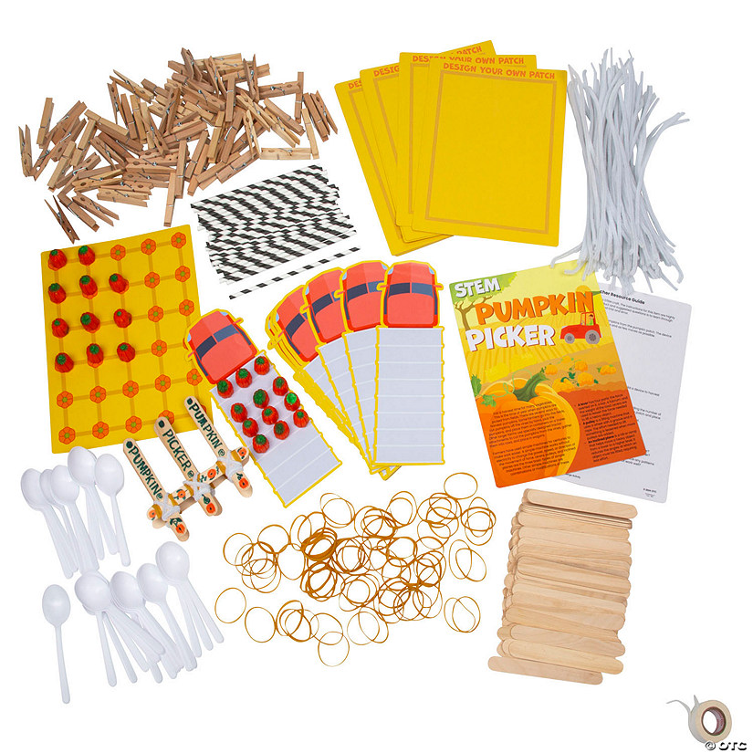 STEM Pumpkin Picker Challenge Learning Activity Kit - Makes 12 Image