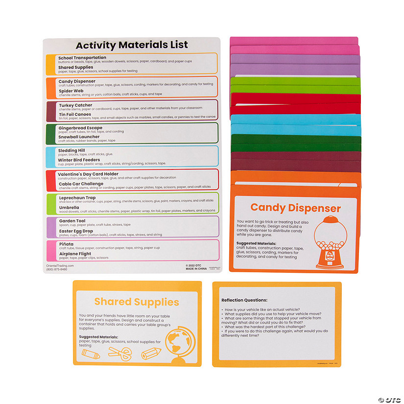 STEM Seasonal Activity Task Cards - 19 Pc. Image