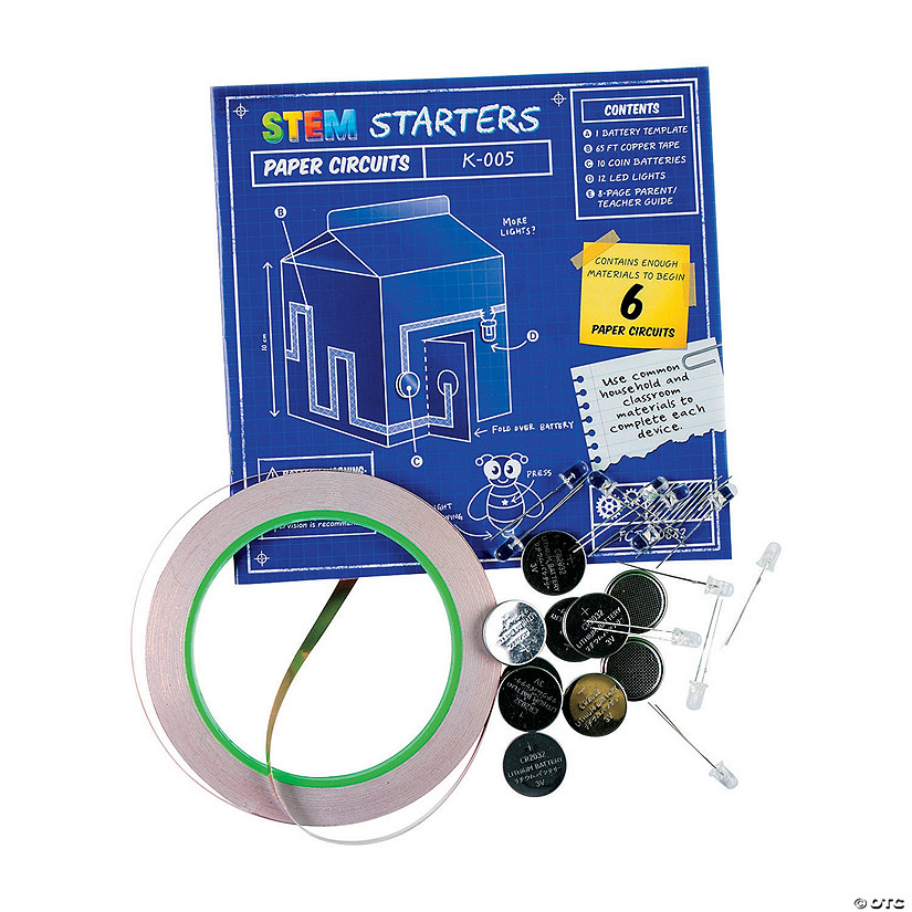 STEM Starters Paper Circuits Activity Learning Challenge Kit - 24 Pc. Image