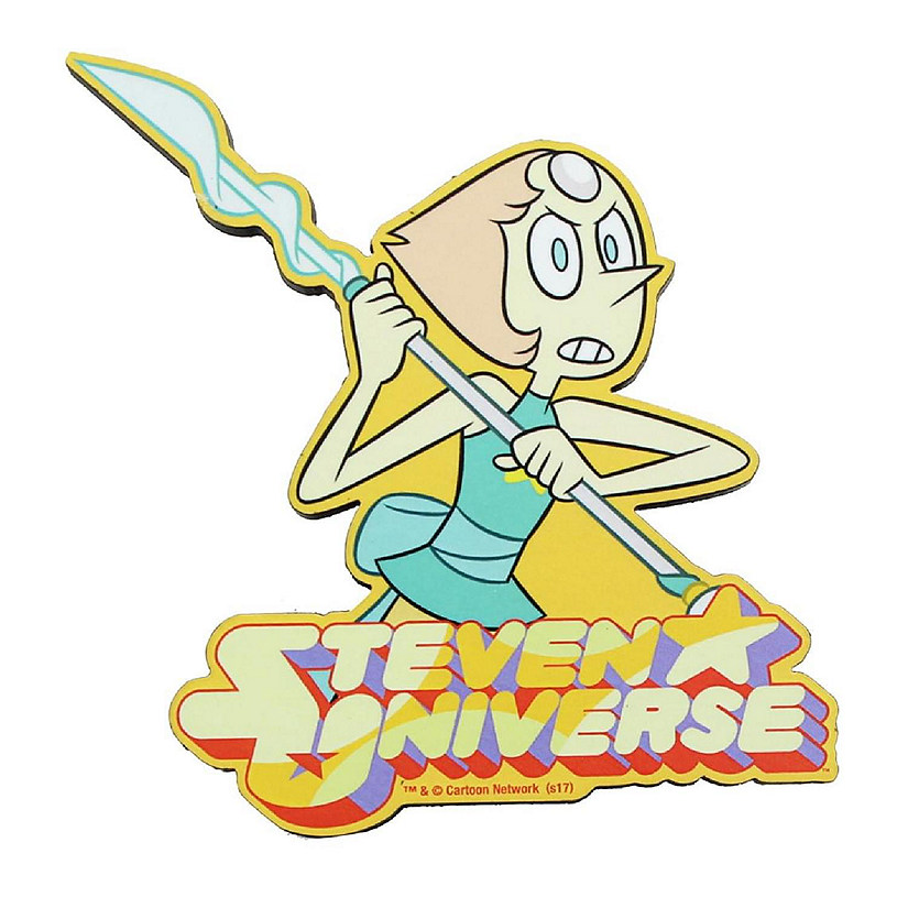 Steven Universe Crystal Gem Pearl 3" Funky Chunky Wood Magnet Image