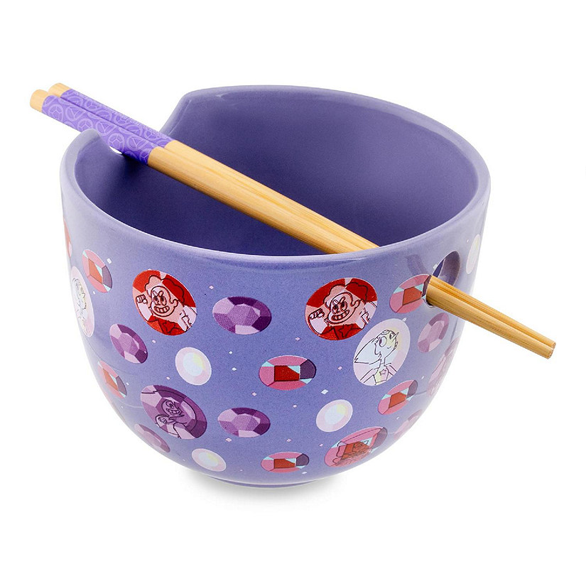 Steven Universe Crystal Gems 20-Ounce Ceramic Ramen Bowl and Chopstick Set Image