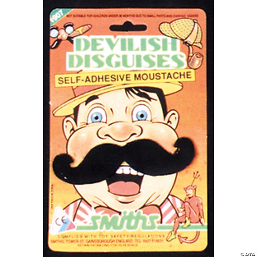 StickOn Mustache Handlebar Oriental Trading