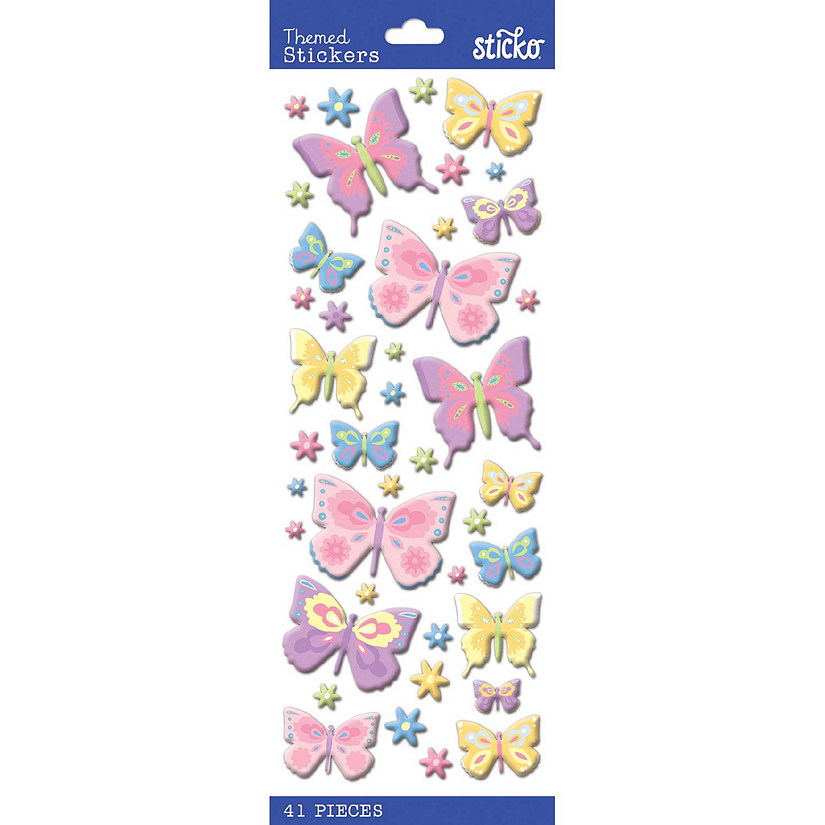 Sticko Themed Stickers-Butterflies Image