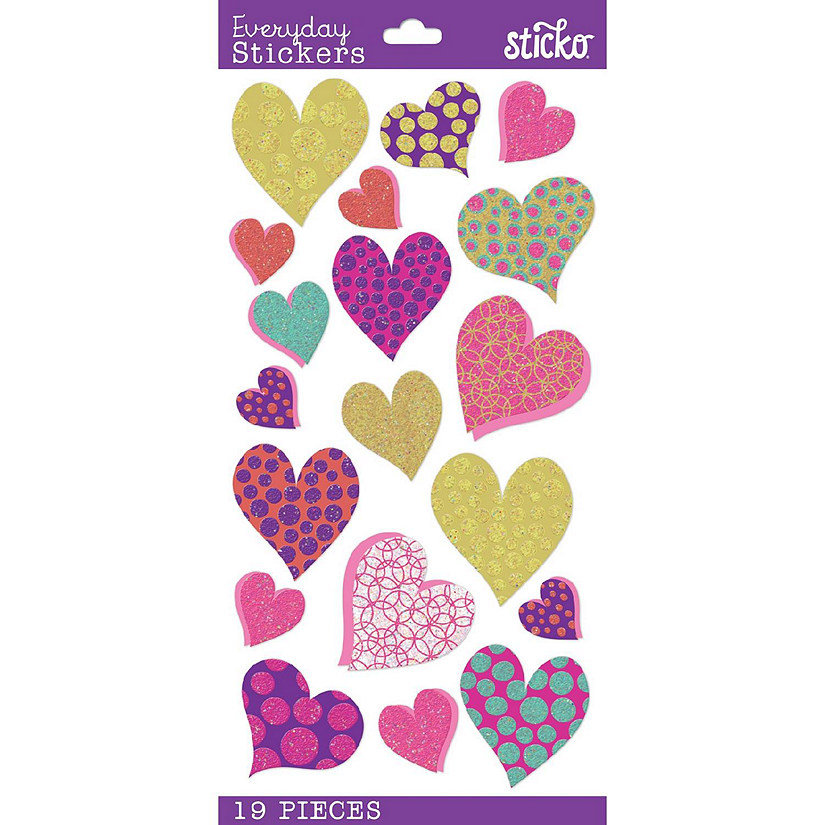 Sticko Themed Stickers-Heart Circles Image