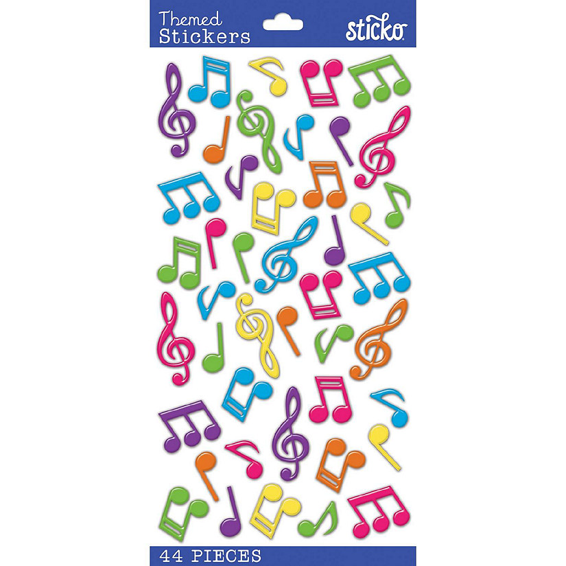 Sticko Themed Stickers-Music Notes Image