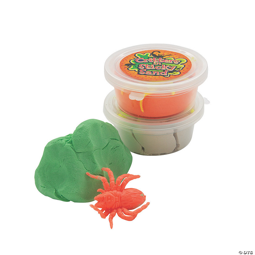 Sticky Sand with Critter Toys - 12 Pc. Image