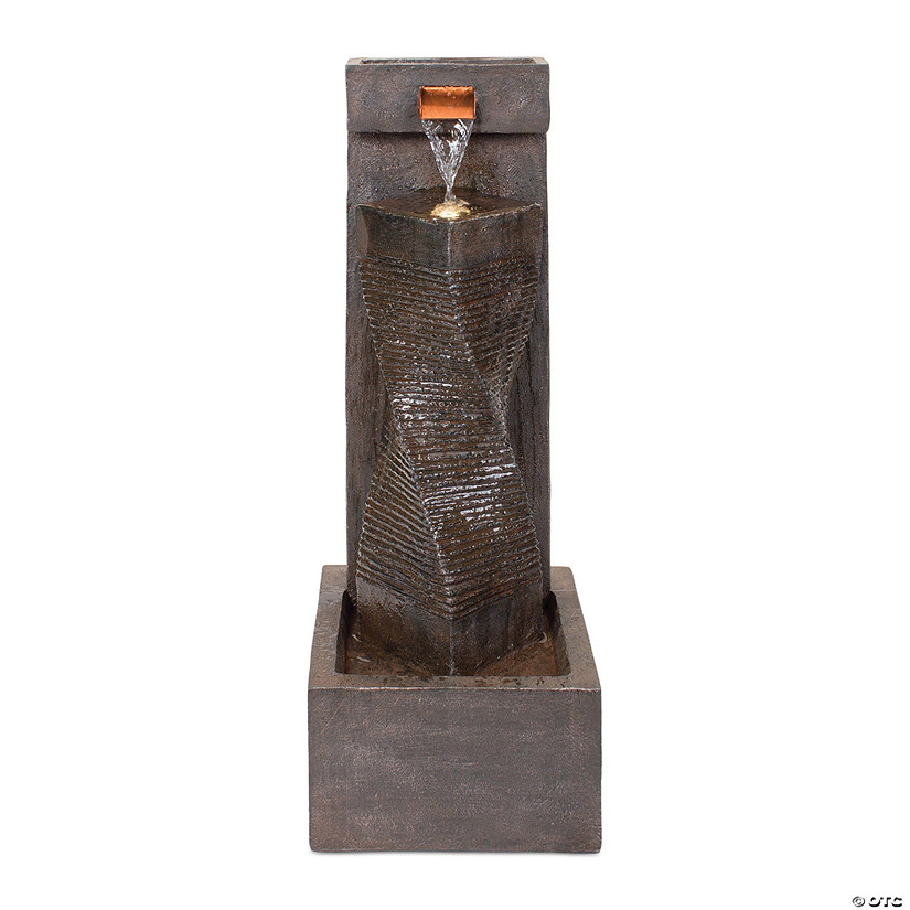 Stone Cascading Wall Fountain 12.5"L X 33.5"H Resin Image