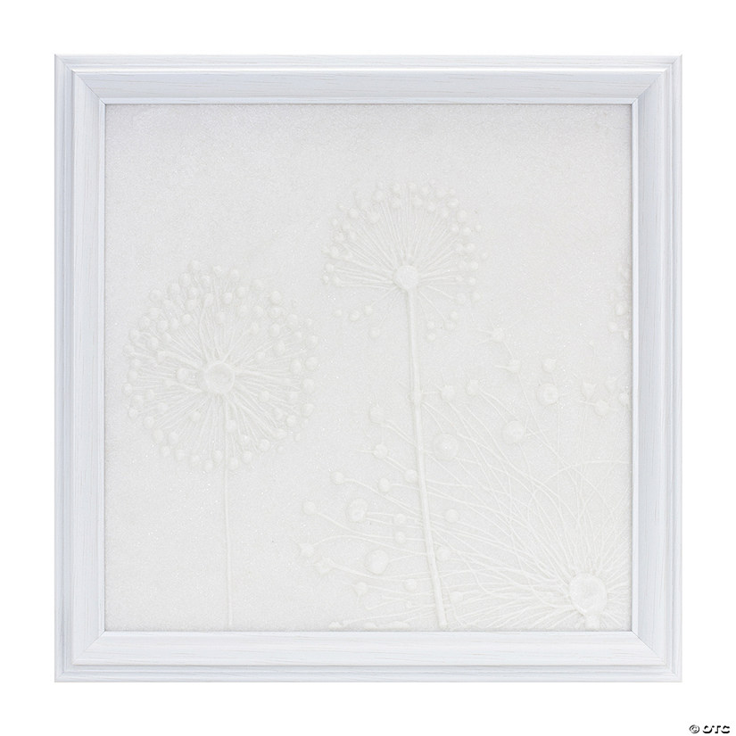 Stone Dandelion Wall Plaque 18.25"SQ Image