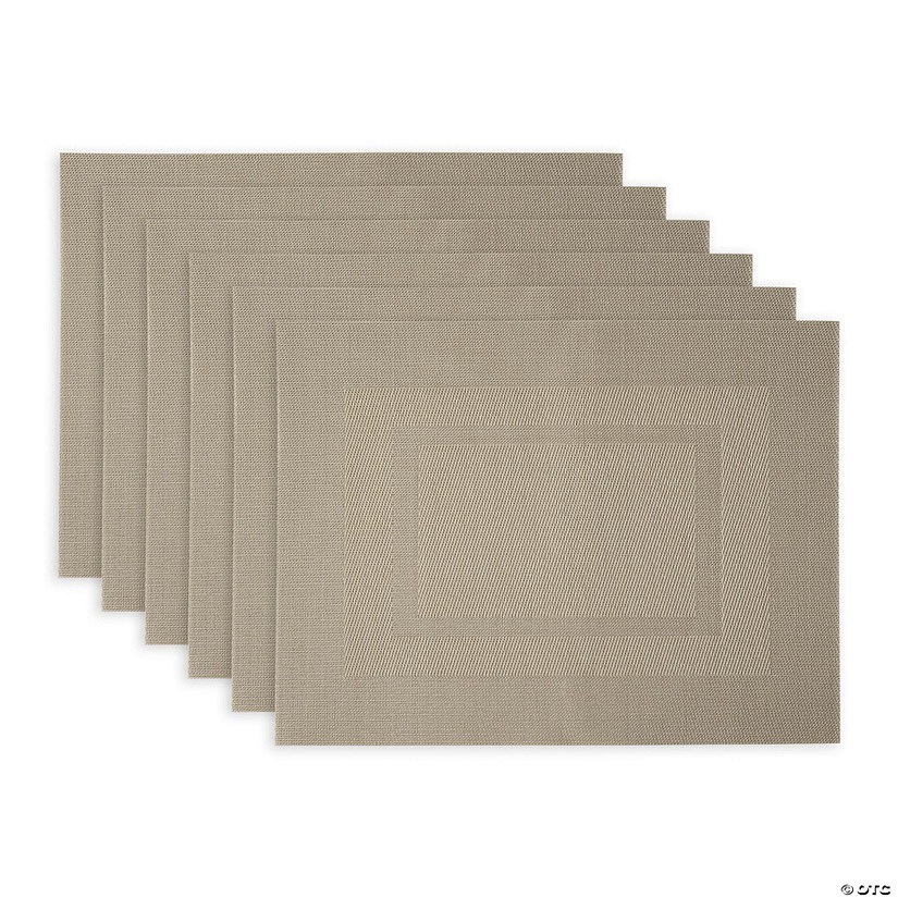 Stone Pvc Doubleframe Placemat 6 Piece Image