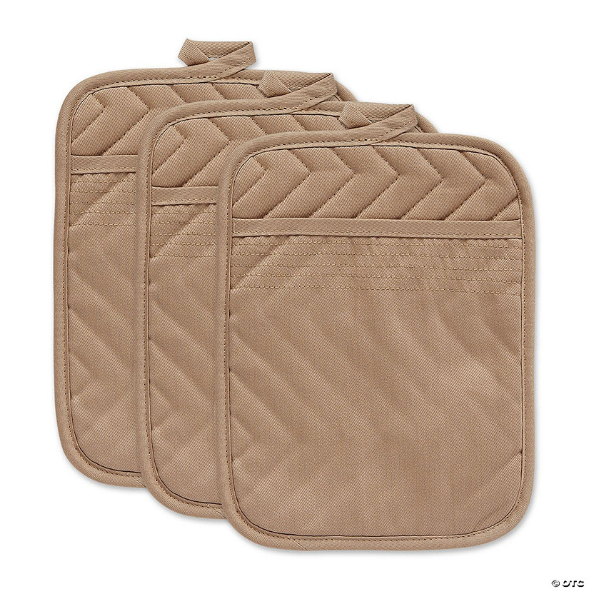 Stone Quilted Potholder Set/3 Image