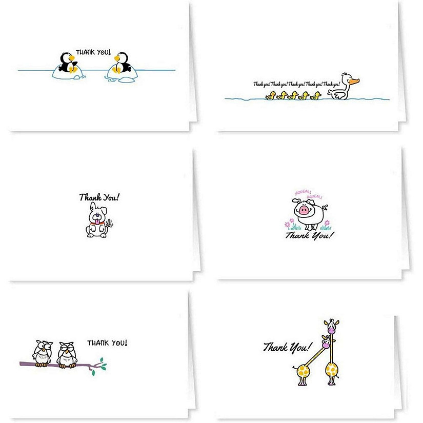 Stonehouse Collection Assorted Note Cards- Boxed Set Cute Animals Note Cards (Assorted) Image