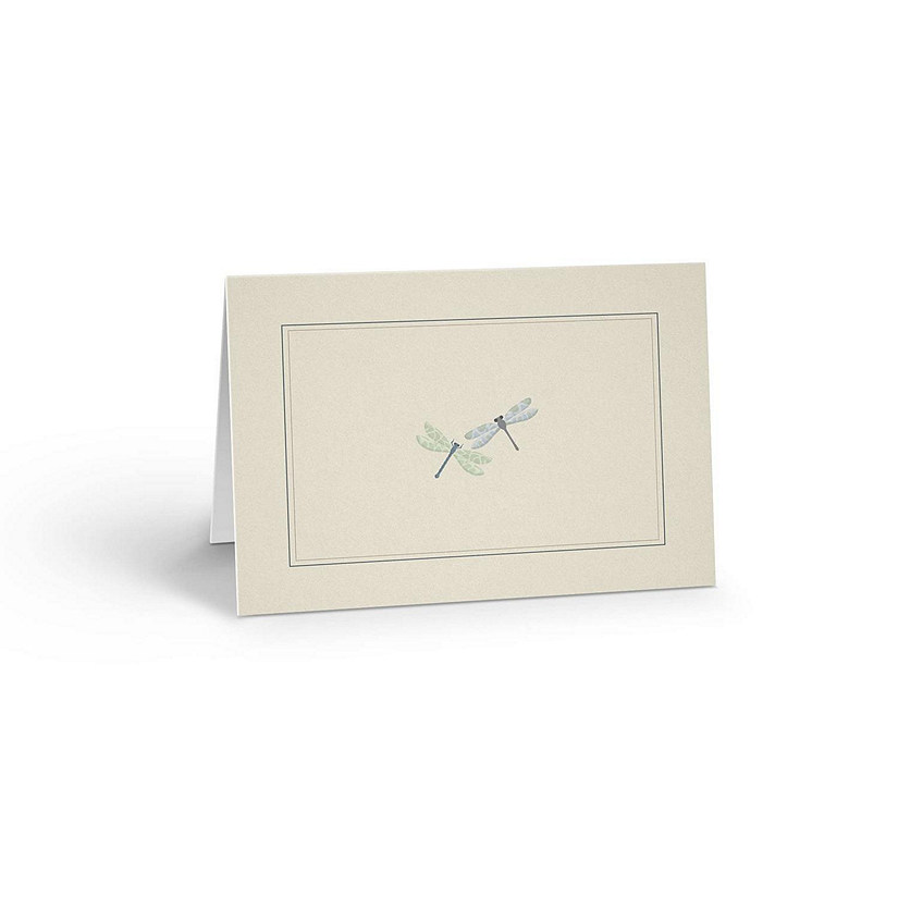 Stonehouse Collection Delicate Printed Dragonfly 10 Boxed Note Cards and Envelope (Dragonfly) Image