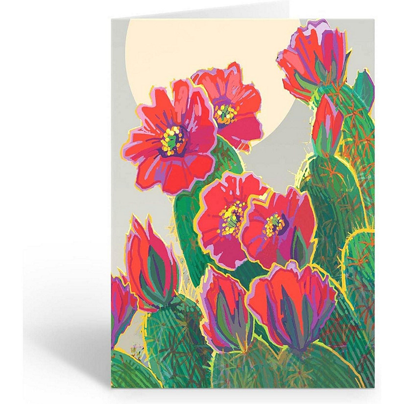 Stonehouse Collection Southwest Note Card Cactus Note Card (Full Bloom) Image