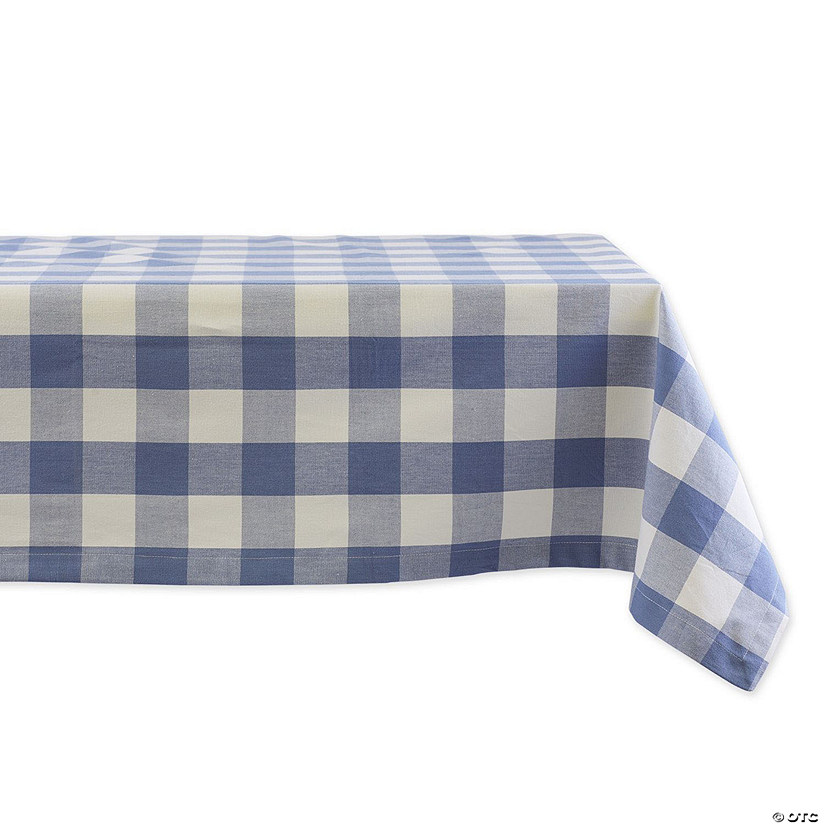Stonewash Blue Buffalo Check Tablecloth 52X52" Image
