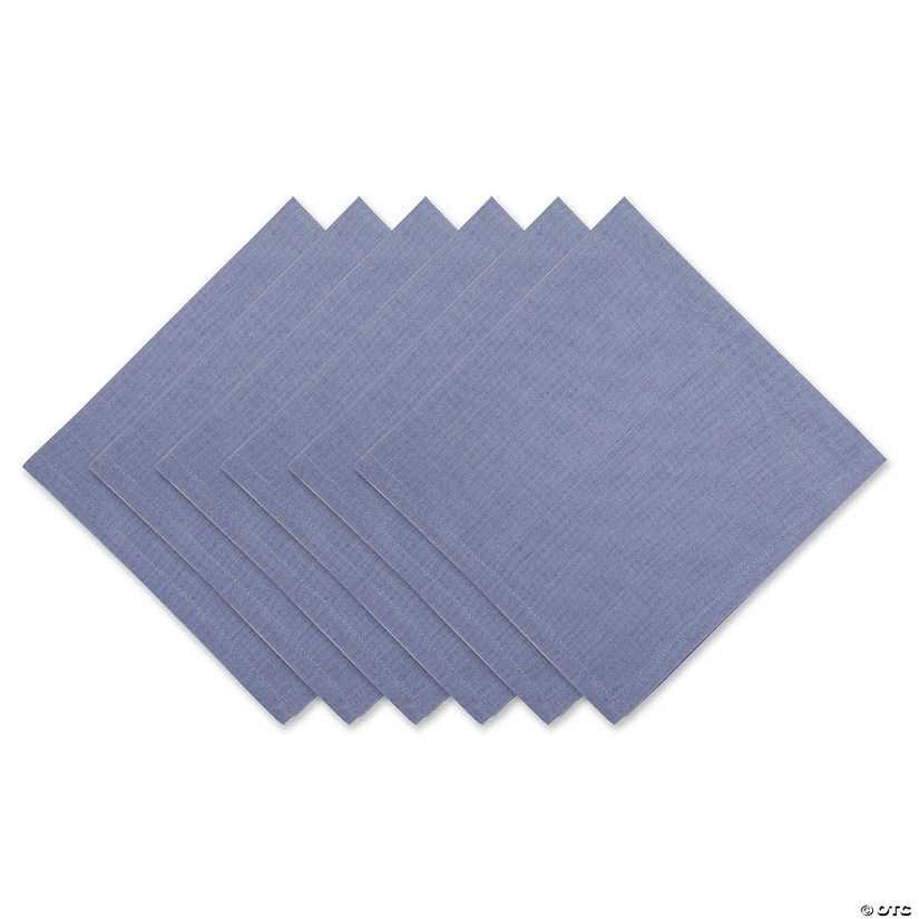 Stonewash Blue Solid Napkin (Set Of 6) Image