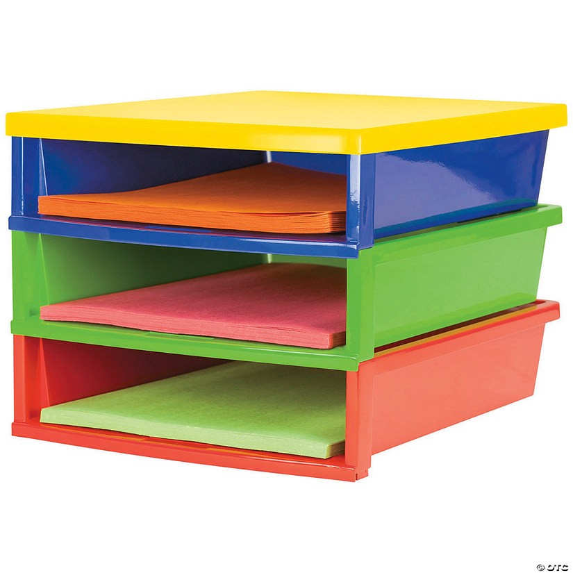 Storex Quick Stack Construction Paper Organizer Image