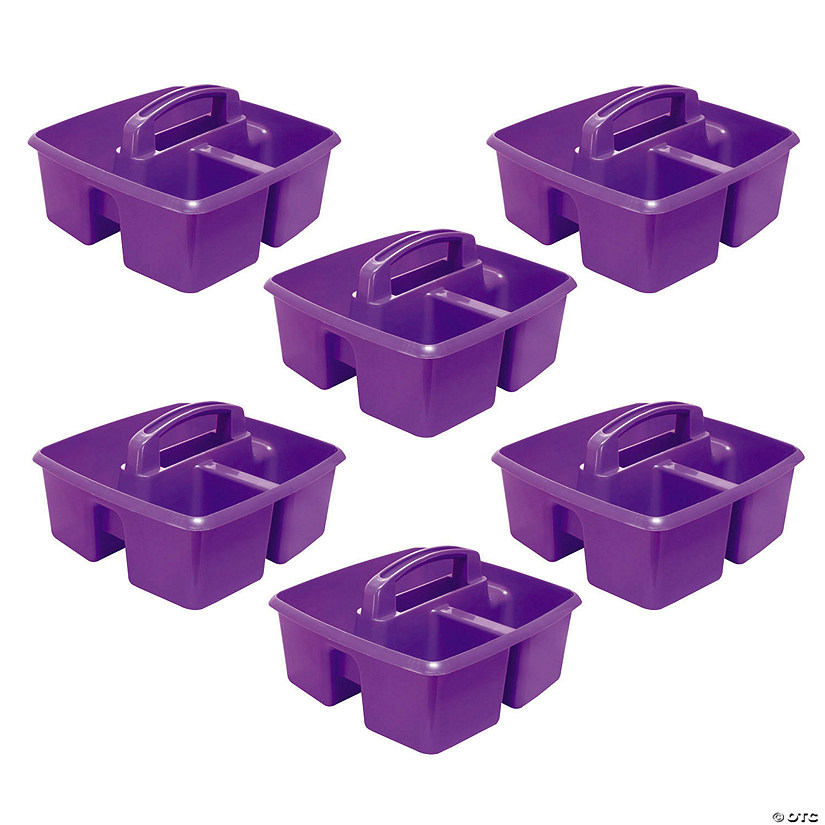 Storex Small Caddy, Purple, Pack of 6 Image
