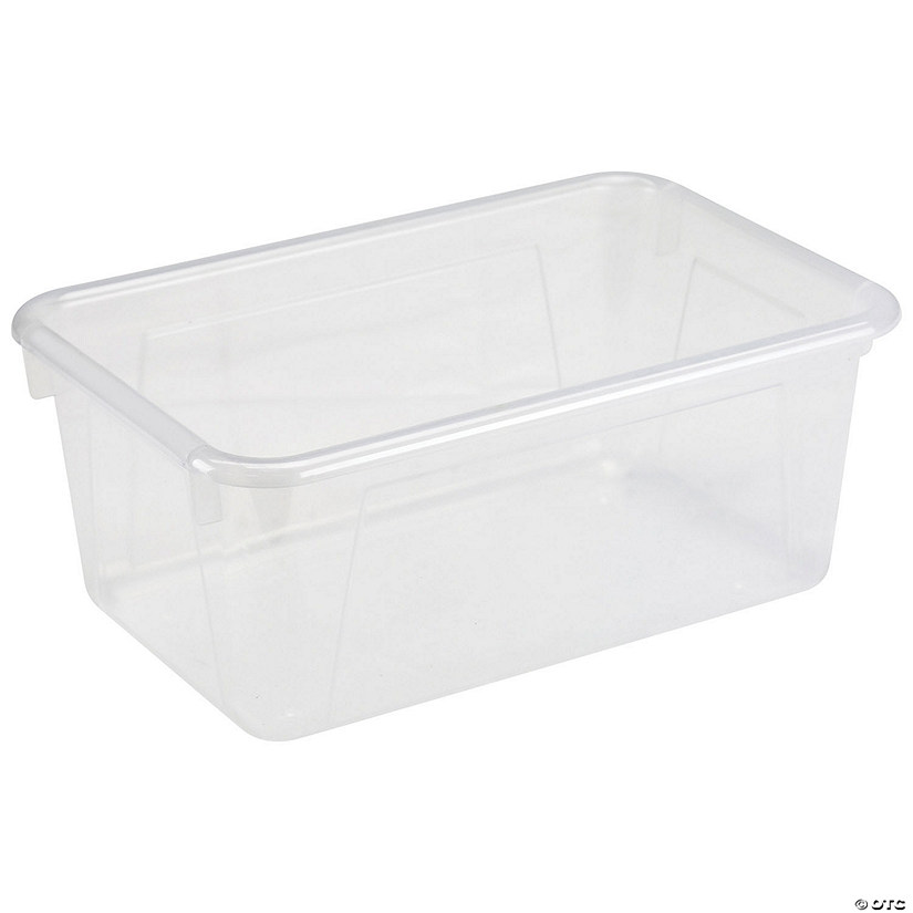 Storex Small Cubby Bin, Translucent, 5-Pack Image