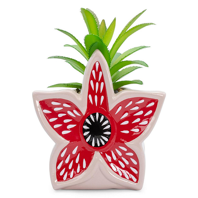 Stranger Things Demogorgon 3-Inch Ceramic Mini Planter with Artificial Succulent Image