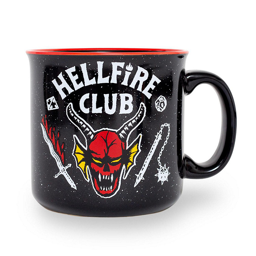 Stranger Things Hellfire Club Ceramic Camper Mug  Holds 20 Ounces Image
