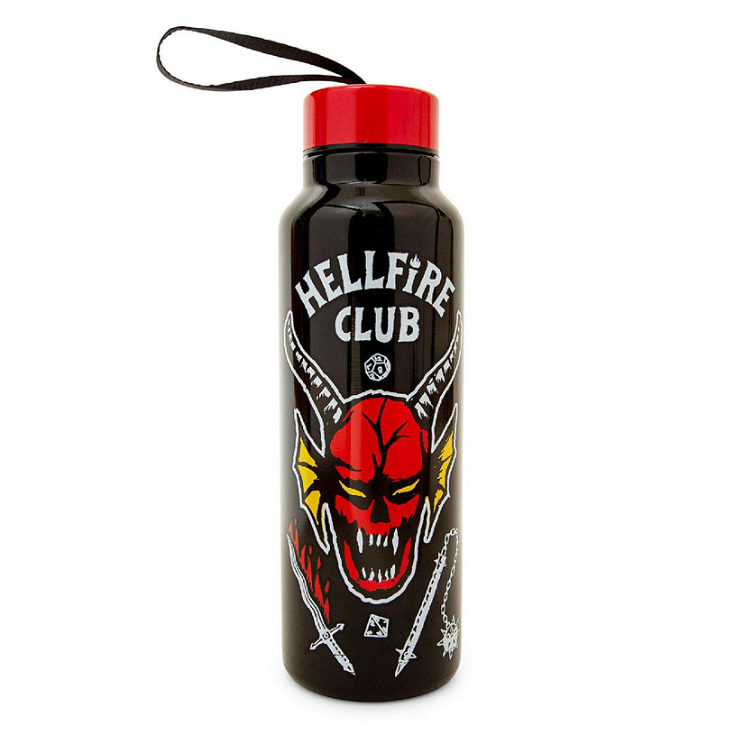Stranger Things Hellfire Club Stainless Steel Water Bottle  Holds 27 Ounces Image
