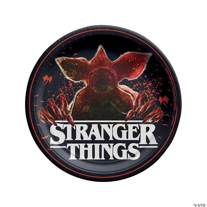 Stranger Things&#8482; The Upside Down Paper Dinner Plates - 8 Pc. Image