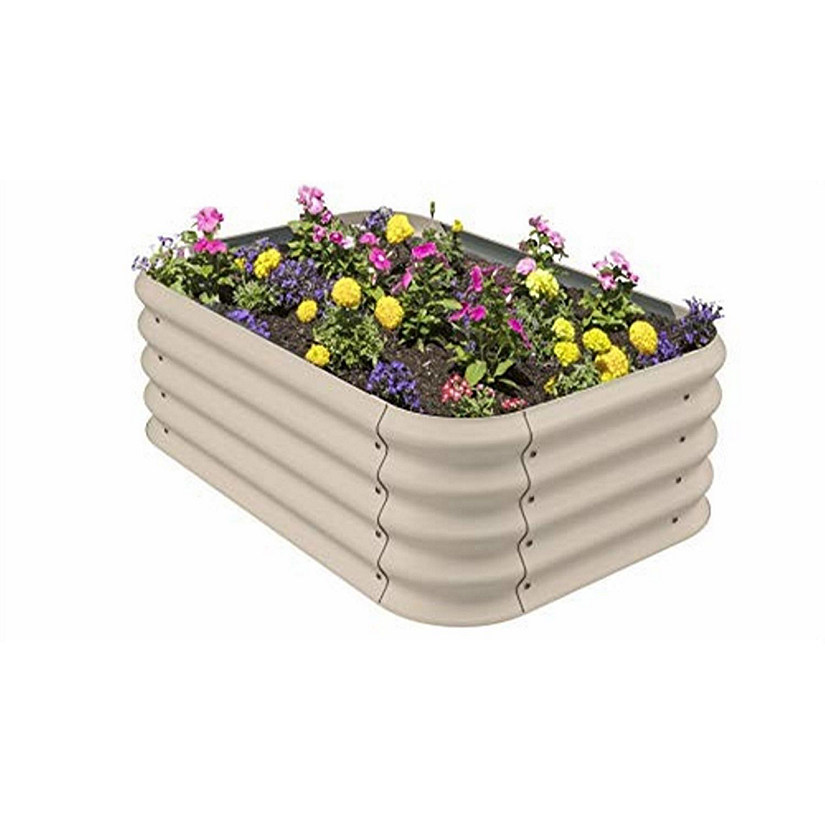 Stratco Corrugated Iron Raised Garden Bed Beige