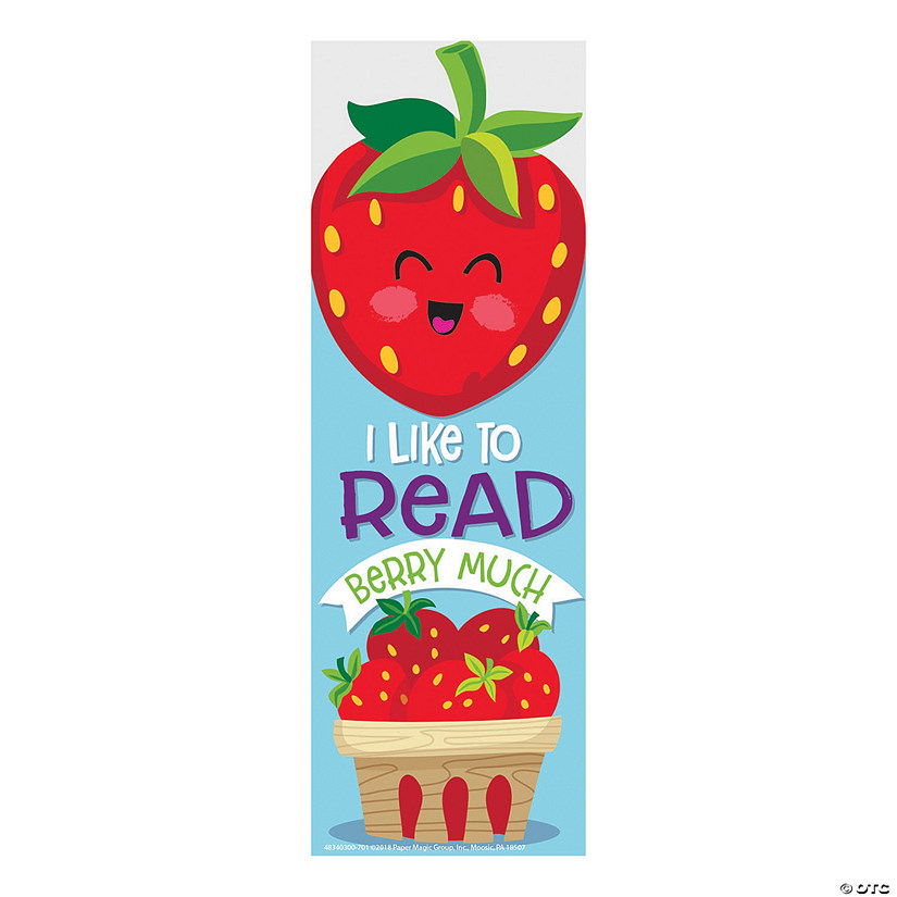 Strawberry-Scented Bookmarks - 24 Pc. Image