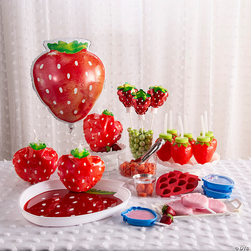 Strawberry-Themed Party Kit - 68 Pc. Image