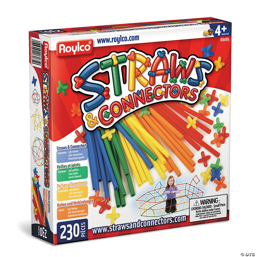 Straws and Connectors: 230 Piece Set Image
