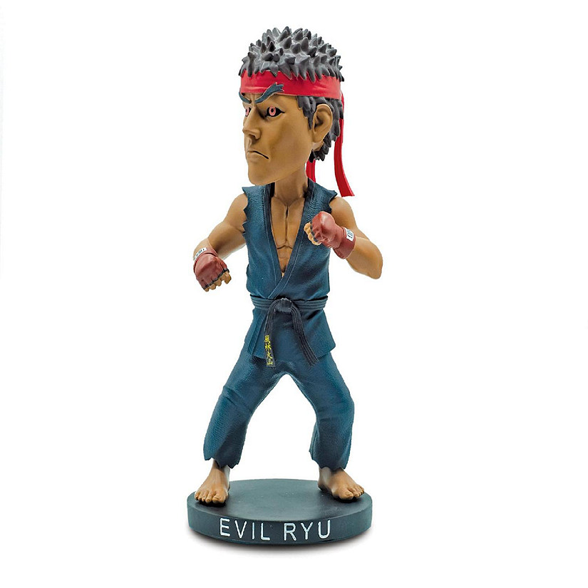 Street Fighter Evil Ryu 8-Inch Resin Bobblehead Figure  Toynk Exclusive Image