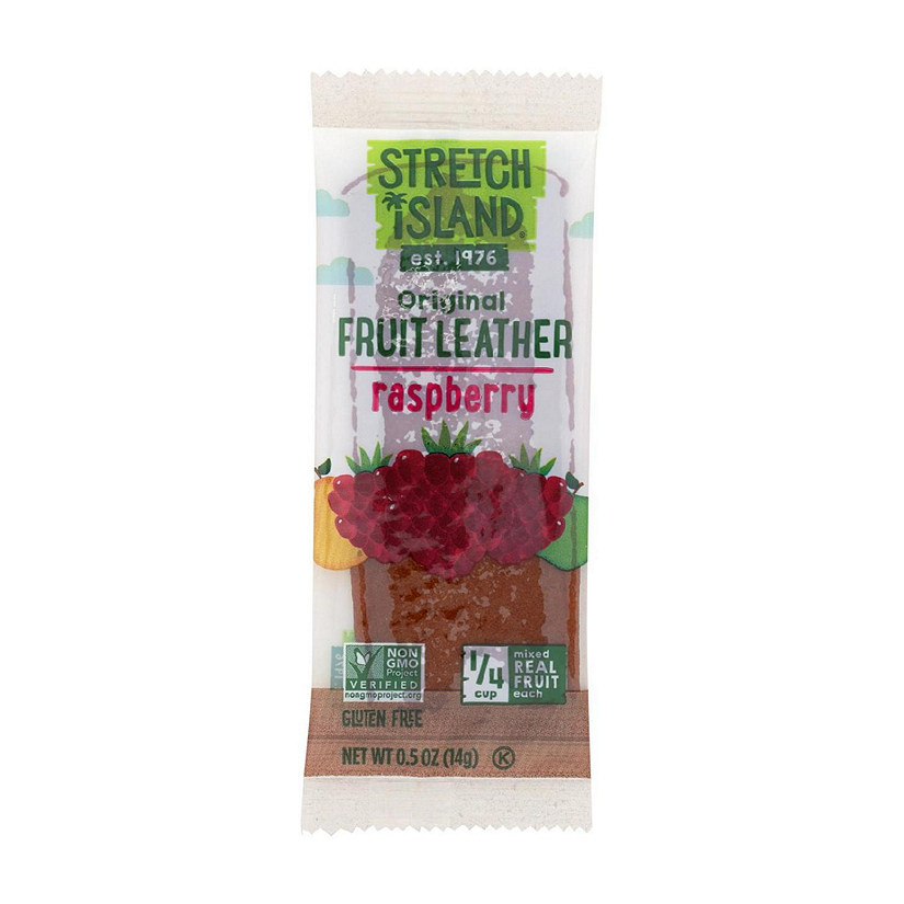 Stretch Island Fruit Leather Strip - Ripened Raspberry - .5 oz - Case of 30 Image