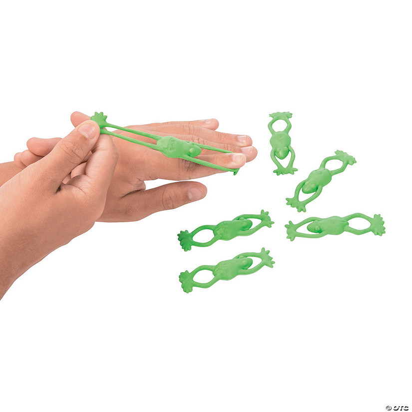Stretchable Flying Frogs - 12 Pc. Image