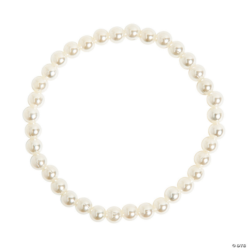 Stretchy Pearl Bracelets - 12 Pc. Image
