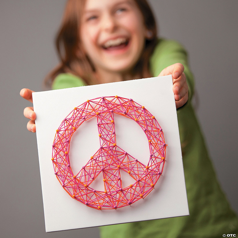 String Art Kit: Peace, Hi & Heart Image