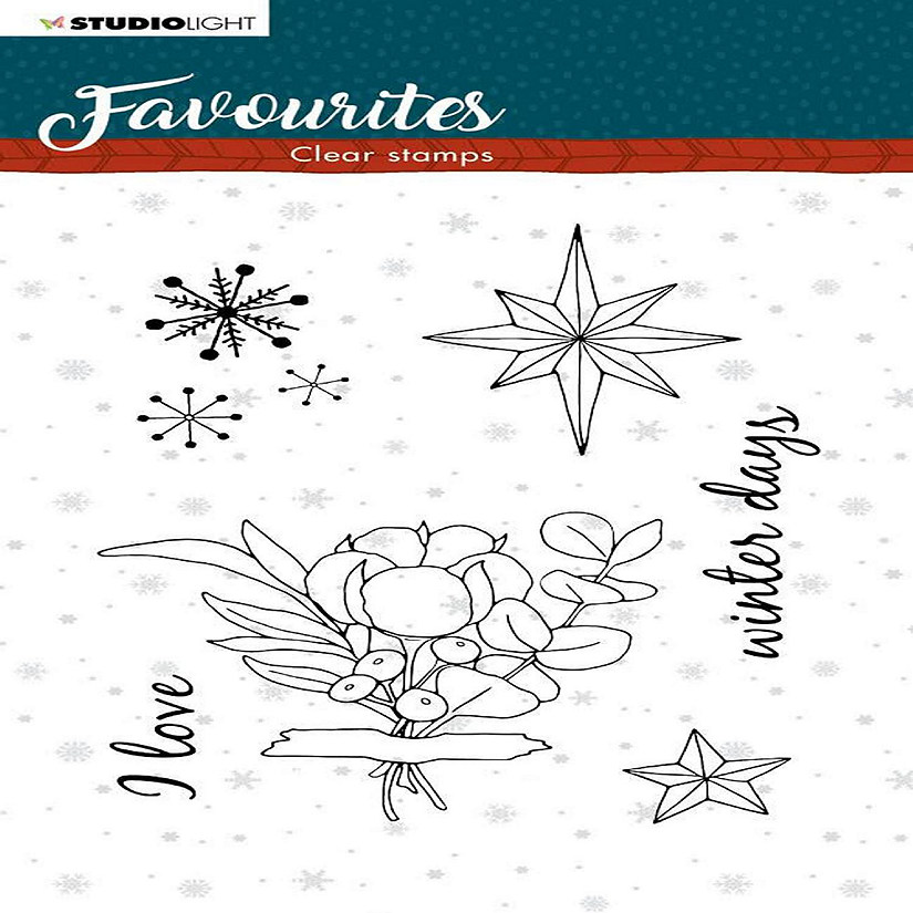 Studio Light Clear Stamp Winter's Favourites 105x148mm nr505 Image