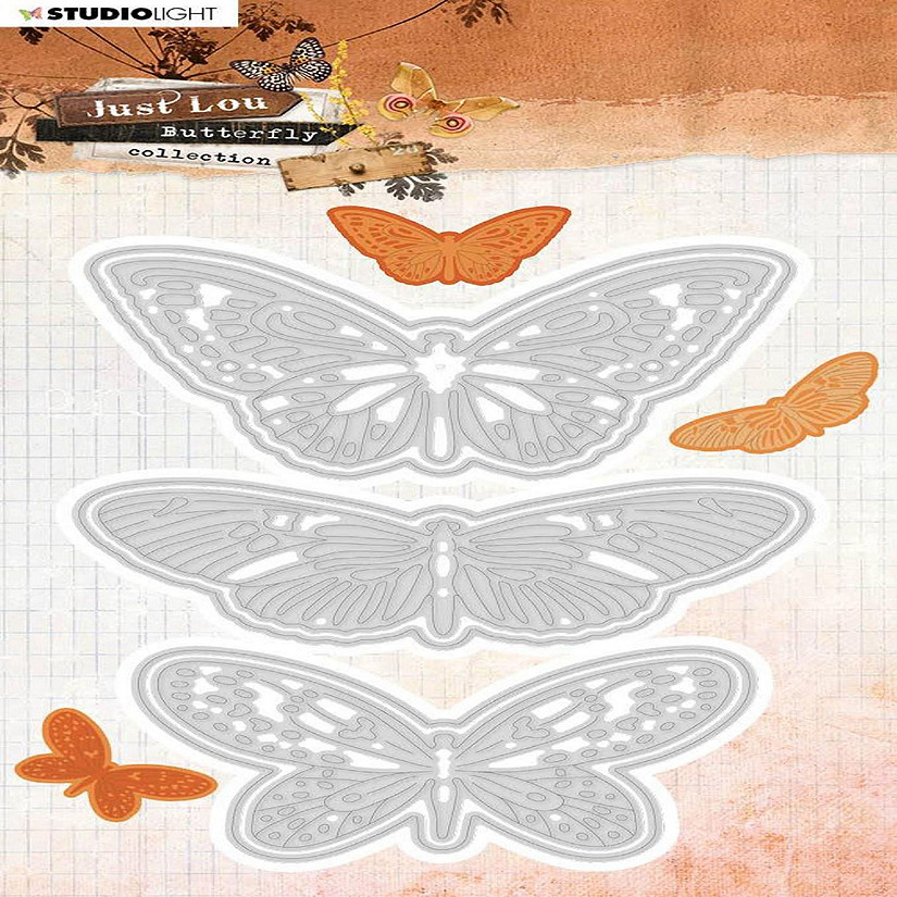 Studio Light Just Lou Cutting  Embossing Die Butterfly Collection 95x138mm nr18 Image