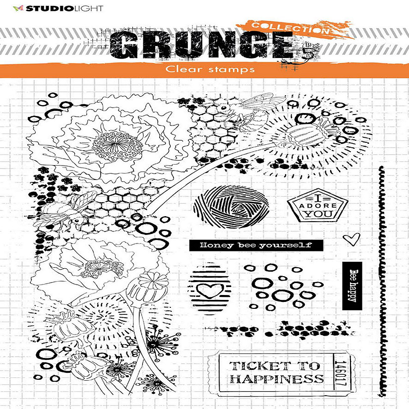 Studio Light SL Clear Stamp Elements Grunge Collection 210x148mm nr42 Image