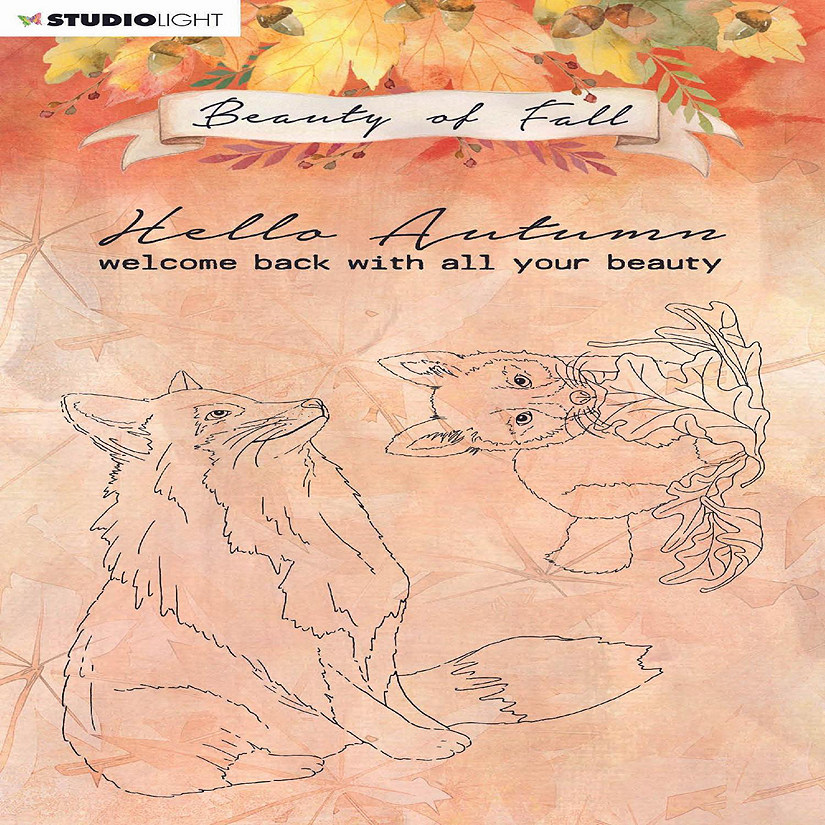 Studio Light SL Clear Stamp Foxes Beauty Of Fall 105x148mm nr61 Image