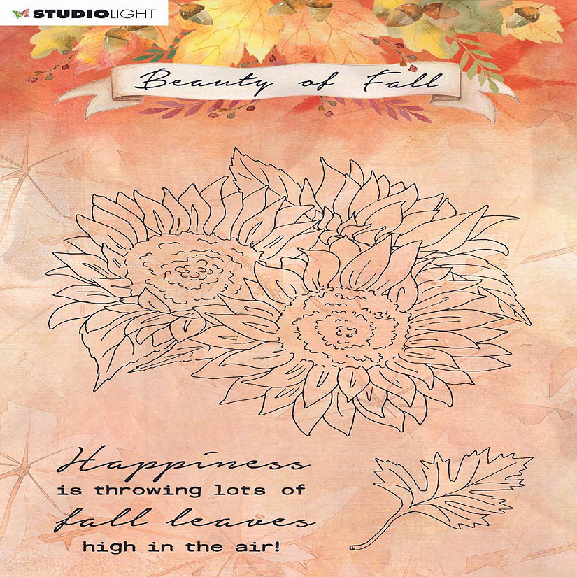 Studio Light SL Clear Stamp Sunflowers Beauty Of Fall 105x148mm nr63 Image