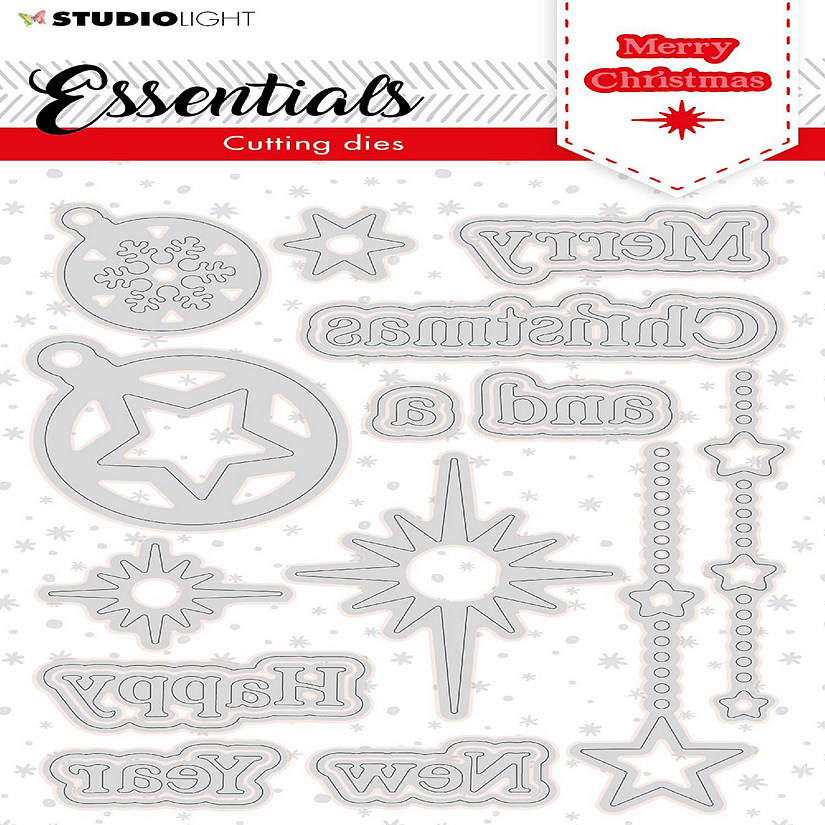 Studio Light SL Cutting Die Christmas Merry Christmas ENG 2 Essentials 105x148mm nr119 Image