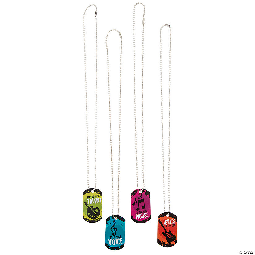 Studio VBS Dog Tag Necklaces - 12 Pc. Image