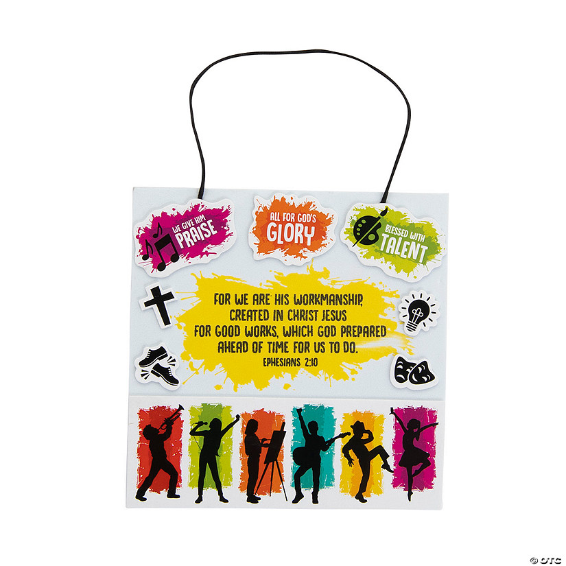 Studio VBS Overall Verse Sign Craft Kit - Makes 12 Image