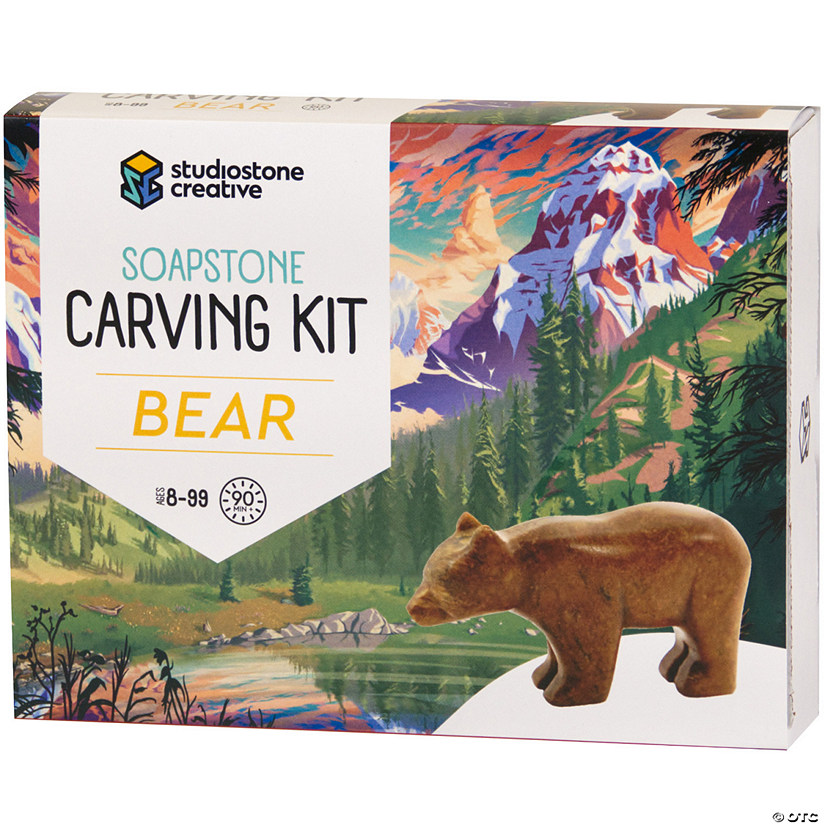 Studiostone Creative Bear Soapstone Carving Kit Image